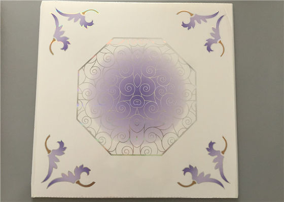 595*595mm tấm trần nhà thân thiện với môi trường Modern Hanging Ceiling Tiles For Carport / Garages / Bathrooms