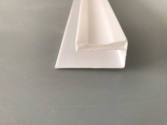 Phụ kiện PVC để lắp đặt các tấm pvc Profile PVC màu trắng-U in bóng bẩy
