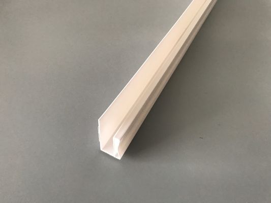 Phụ kiện PVC để lắp đặt các tấm pvc Profile PVC màu trắng-U in bóng bẩy