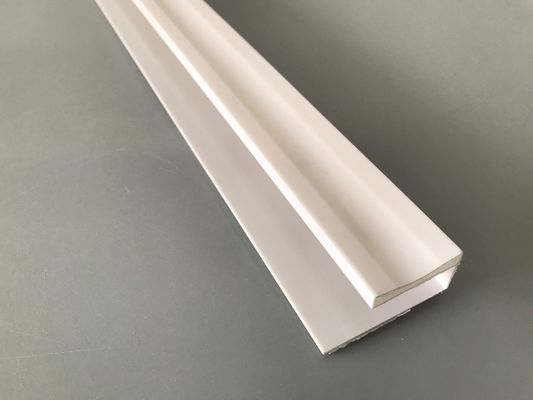 Phụ kiện PVC để lắp đặt các tấm pvc Profile PVC màu trắng-U in bóng bẩy