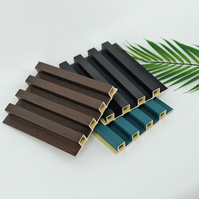 23MM Waterproof Fluted Pvc Indoor Wpc Wall Panel Covering Fibre Bamboo Decorative Rejilla De Pvc