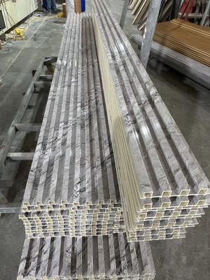 Contemporary Pvc 3d Wall Panels Wpc Covering Woodgrain Slat Wall Panels