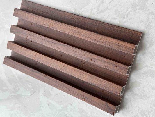 160MM WPC Grille Slat 3D Pvc Fluted Wall Panels Waterproof