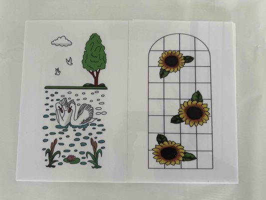 Lớp nhựa polystyrene màu tấm ngăn cửa trang trí tấm cửa nhựa in trang trí tấm PS