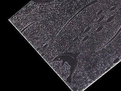 2mm Texture Polystyrene Sheets For Shower Door Various Patterns Clear PS Sheets For Partitions