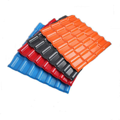 Popular Spanish UPVC Roof Sheets Brick Color R1050 PVC Roofing Sheets Heat Insulation UPVC Roof Tile Durable ASA Film Coating