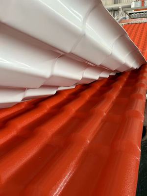 ASA UPVC Roofing Tiles Popular Plastic Roofing Sheets External Colonial Color Spanish